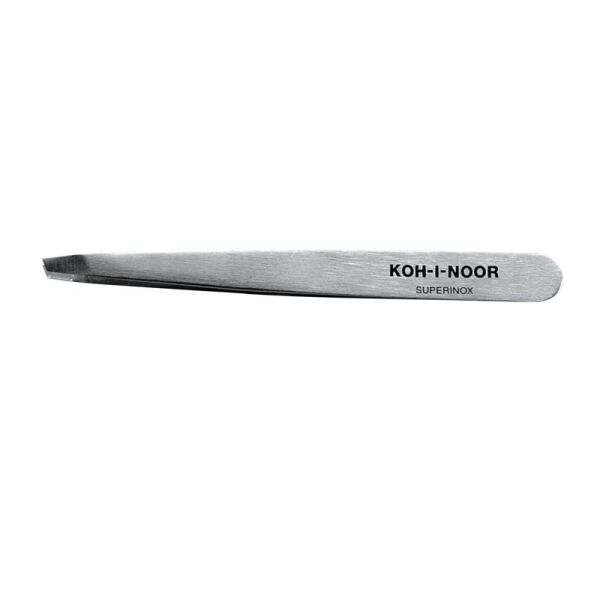 Koh-I-Noor Pinzetta di precisione obliqua da 9,5cm. In acciaio inox